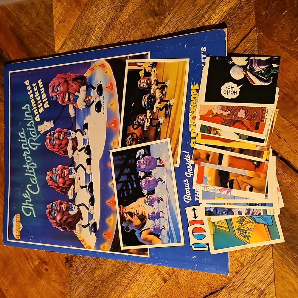 The California Raisins Diamond Stickers 18 Stickers